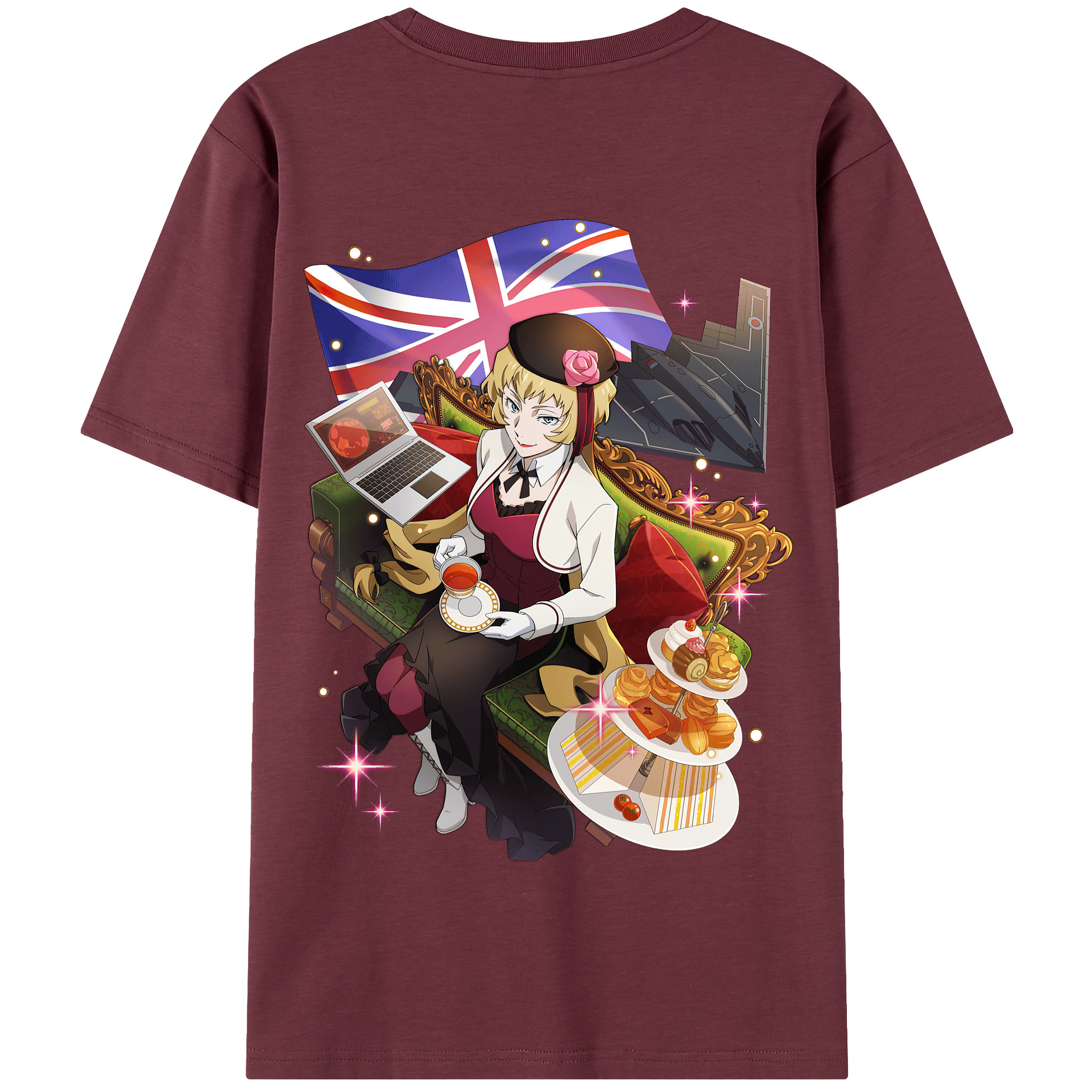 （画像用） 文豪ストレイドッグス Bungo Stray Dogs 綿100％半袖Tシャツ（背面プリント）